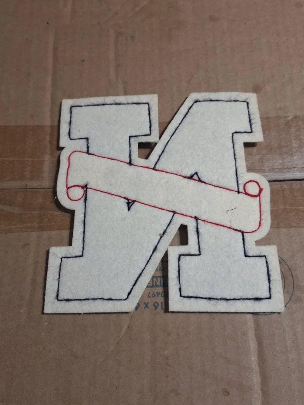 vintage letter N BAND jacket patch
